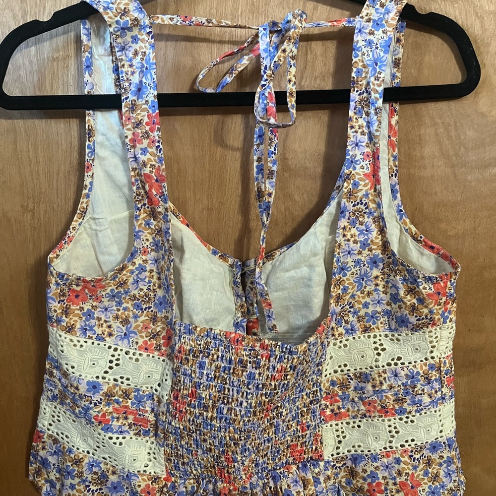 Free People Floral Lace Trim Crop Top - Picture 4 of 11